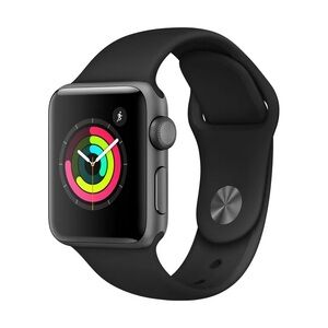 Apple Watch Silicone Black Band S/M